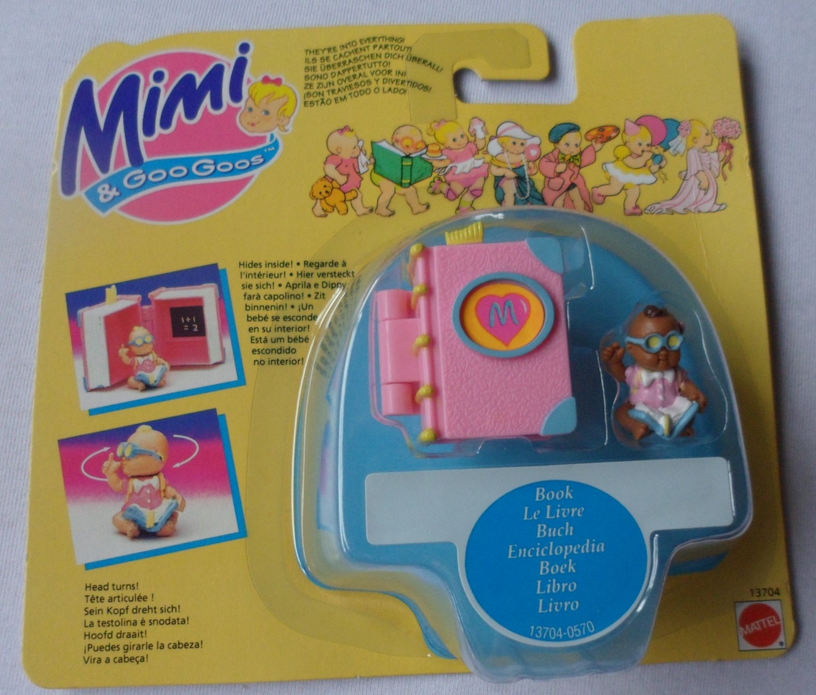 Mimi Goo Goos Li L Dip And His Book Micro Play Set